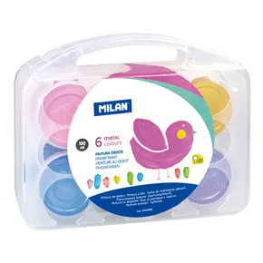 Wasserfingerfarben MILAN – 6 Metallic-Farben, 100 ml